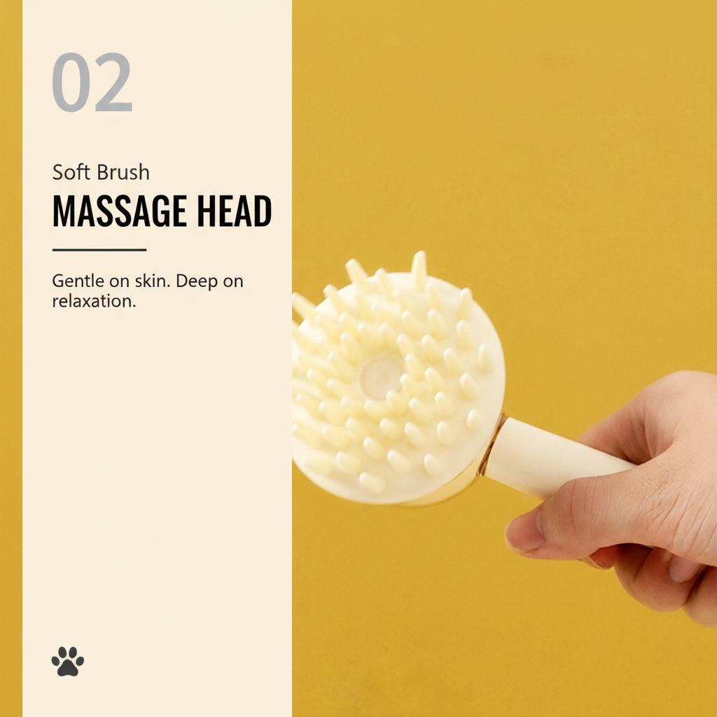 Petbucha - Massage Head Creative Layout